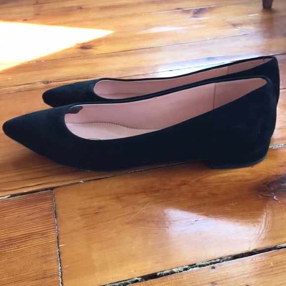 J crew black suede flats - Picture 2 of 4
